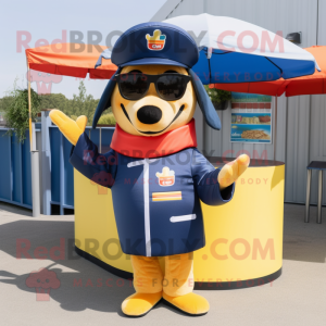 Navy Hot Dog maskot drakt...