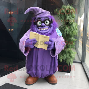 Purple Ogre maskot drakt...