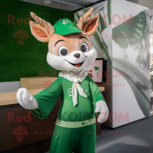 Green Deer maskot kostym...