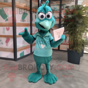 Teal Love Letter mascotte...