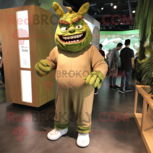 Olive Ogre maskot kostume...