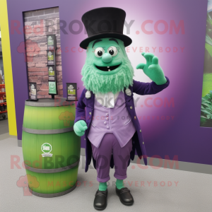 Purple Green Beer mascotte...