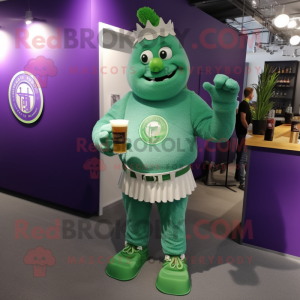 Purple Green Beer mascotte...