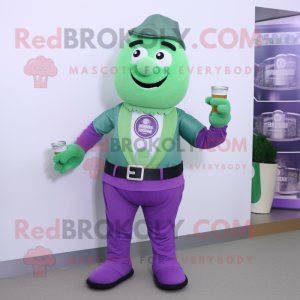 Purple Green Beer mascotte...