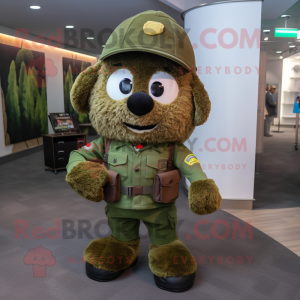 Brown Green Beret mascotte...