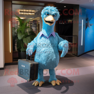 Cyan Ostrich mascotte...