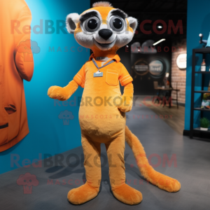 Orange Meerkat maskot...