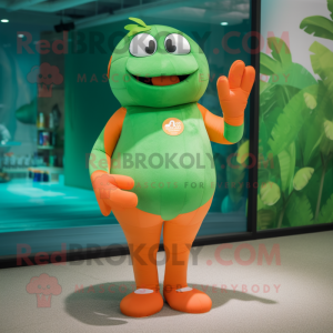 Groen Oranje mascotte...