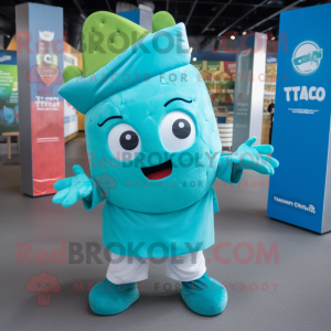 Cyan Tacos mascotte kostuum...