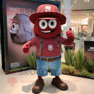 Maroon Granat maskot...