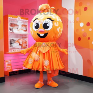 Orange Candy Box maskot...