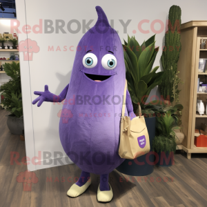 Lavendel aubergine maskot...