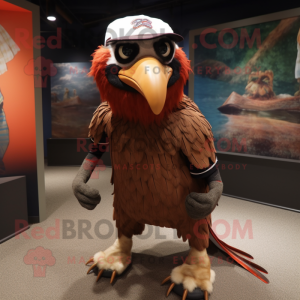 Rust Vulture maskot kostym...