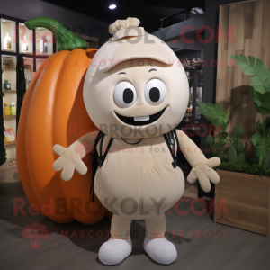 Cream Pumpkin maskot kostym...