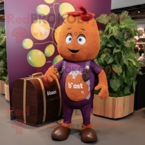 Rust Grape maskot kostume...