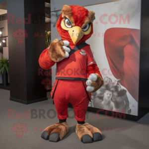 Red Hawk maskot kostume...