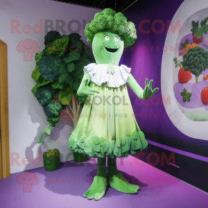 Lavendel Broccoli maskot...