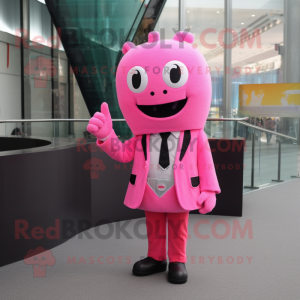 Pink Armbånd maskot kostume...