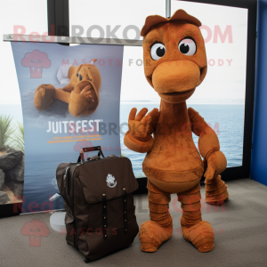 Rust Sea Horse maskot...