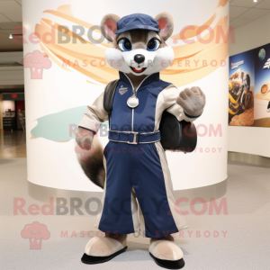 Navy Weasel maskot drakt...