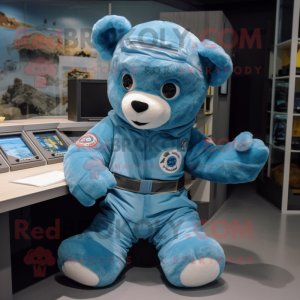 Himmelblauer Teddybär...