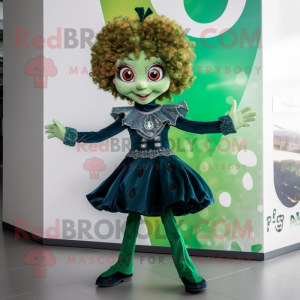 Olive Irish Dancer maskot...