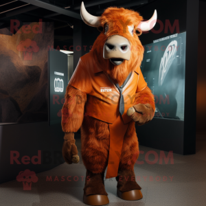 Rust Bison maskot kostume...