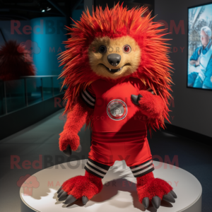Red Porcupine maskot...