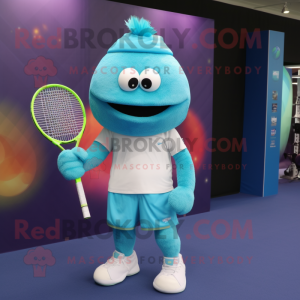 Turkis tennisketcher maskot...