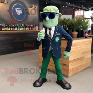 Navy Green Beer mascotte...