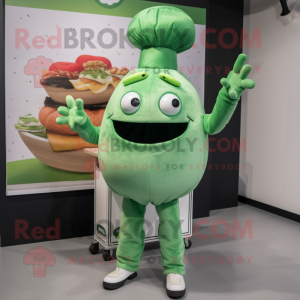 Green Burgers maskot...