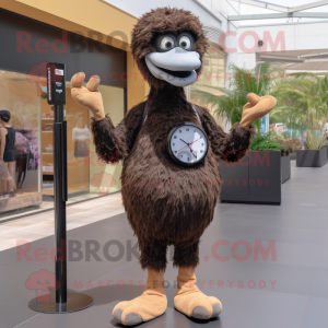 Brun struds maskot kostume...