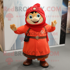 nan Shakshuka mascot costume character dressed with a Coat and Belts