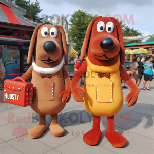 Rust Hot Dog maskot kostume...