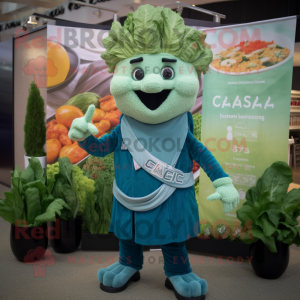 Teal Caesar Salad mascotte...