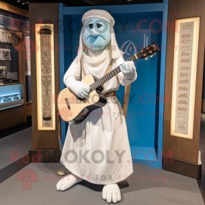 Hvid Celtic Harpe maskot...