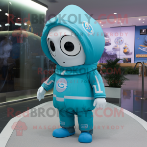 Cyan Astronaut mascotte...