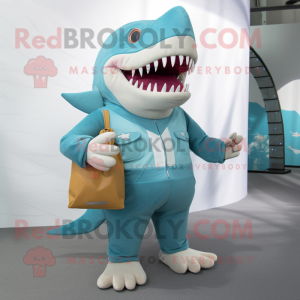 Turkos Megalodon maskot...