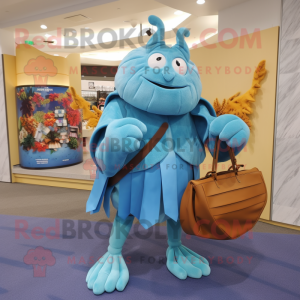 Sky Blue Eremit Crab maskot...