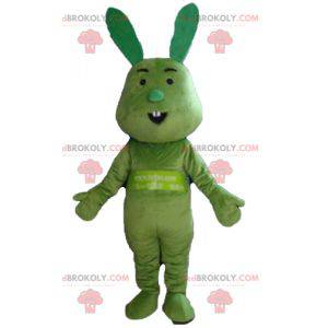 Mascotte de lapin tout vert drôle et original - Redbrokoly.com