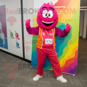 Magenta Rainbow maskot...