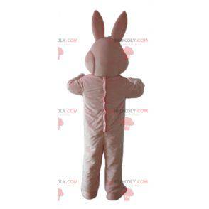 Pink rabbit mascot with a shirt and a bow tie - Redbrokoly.com
