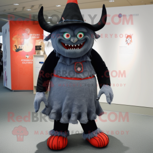  Demon maskot kostyme...