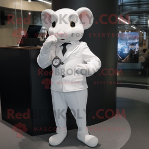 White Mouse mascotte...