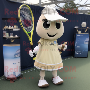 Crème tennisracket mascotte...