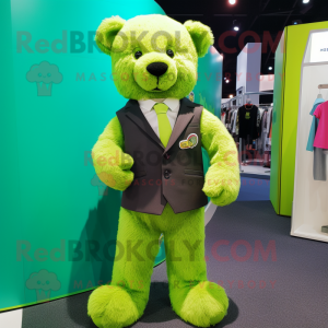 Lime Green teddybeer...