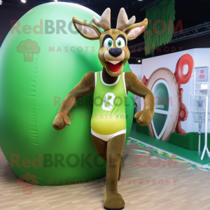 Olive Deer maskot kostume...