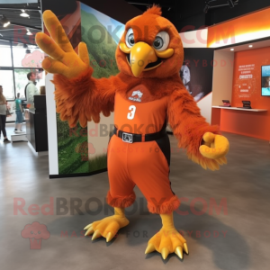 Orange Hawk maskot kostume...