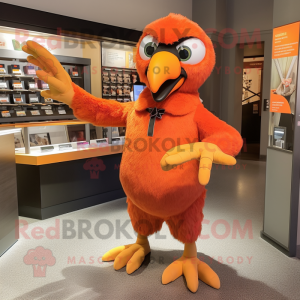 Orange Hawk maskot kostume...