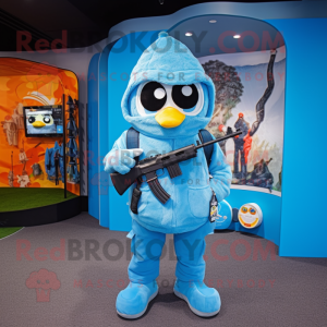 Sky Blue Sniper maskot...